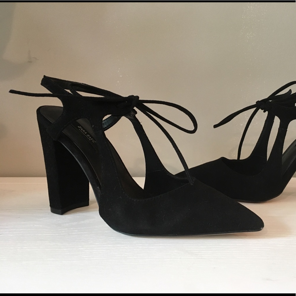 Zara Suede Heels